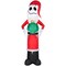 8.5' Gemmy Airblown Nightmare Before Christmas Jack Skellington As Santa w/ Ornament 114108